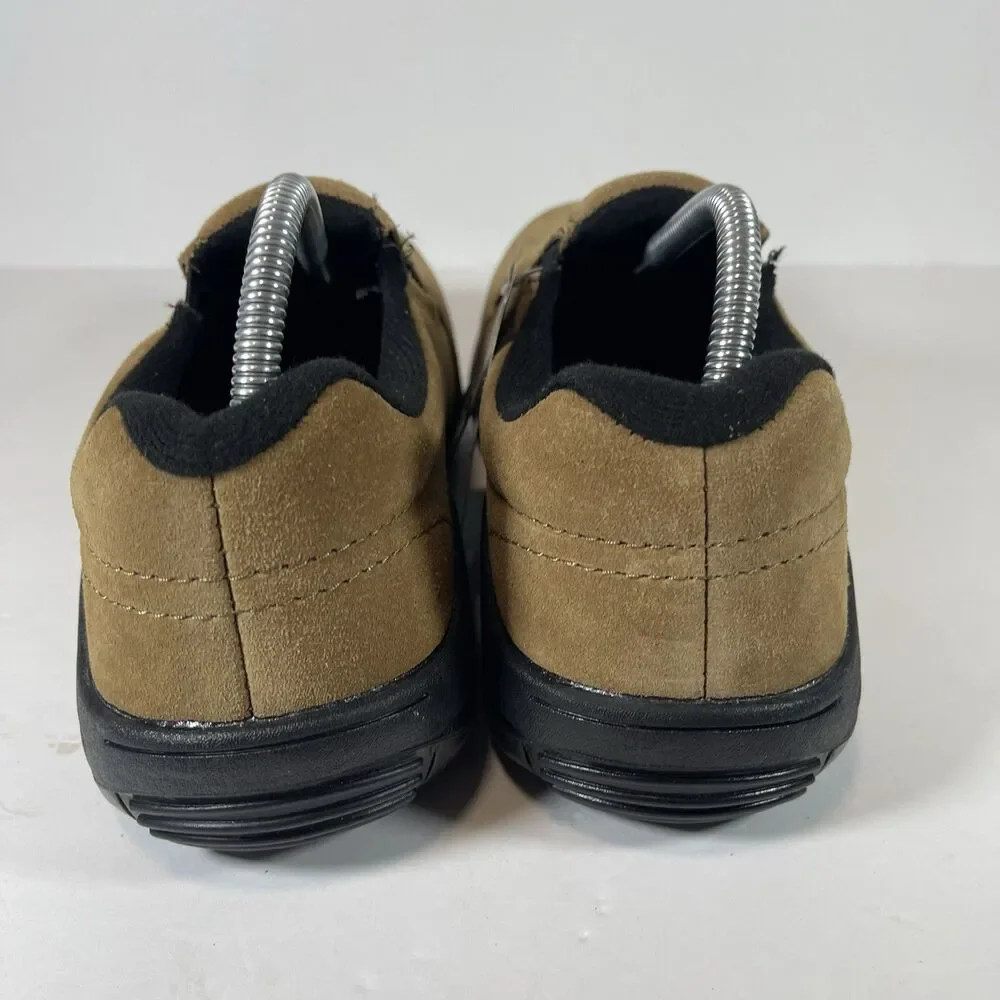 Brazos Work Force Men’s Steel Toe Slip On Work Shoes Suede Brown ASTM F2413-17